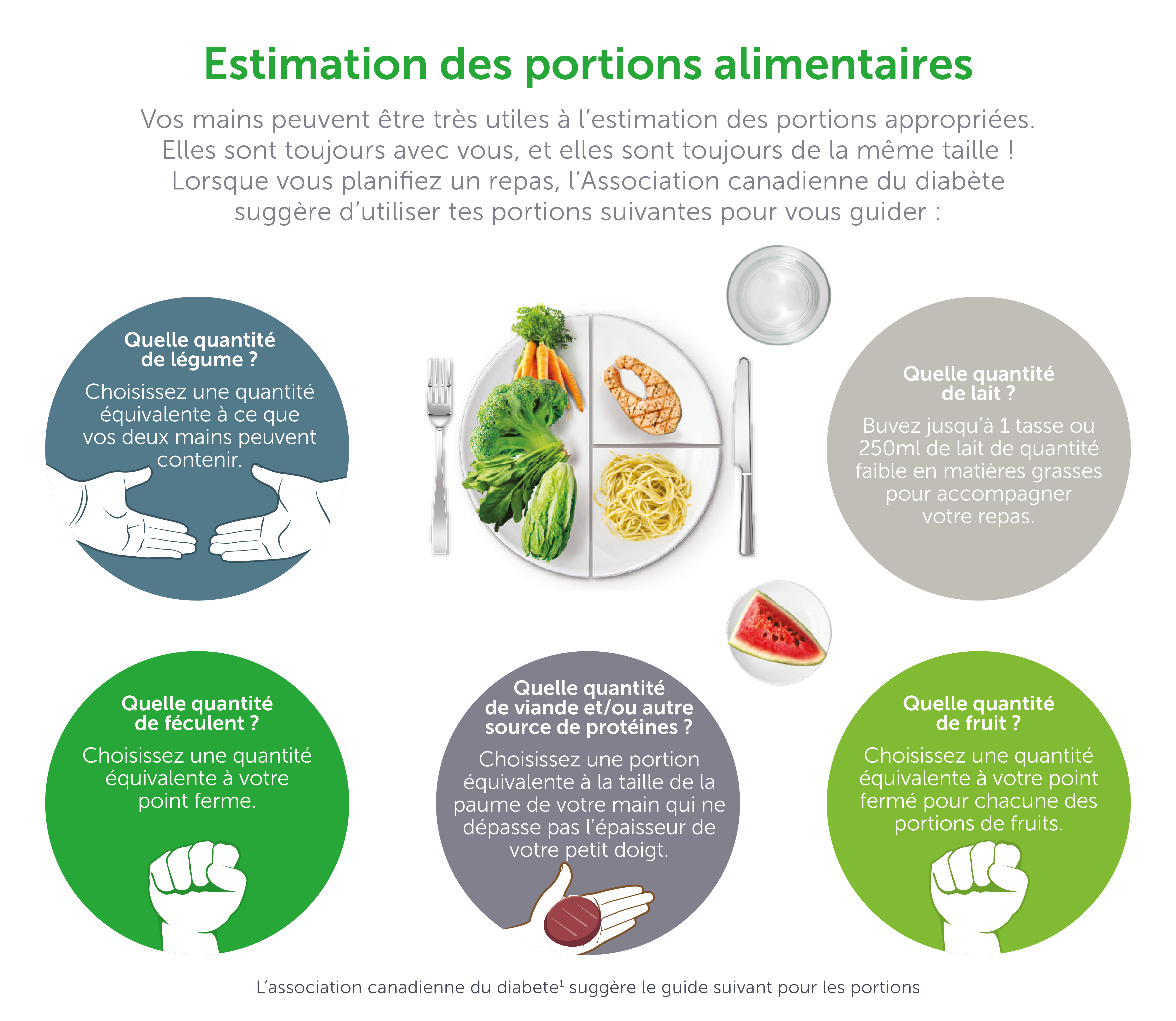 Estimation des portions alimentares