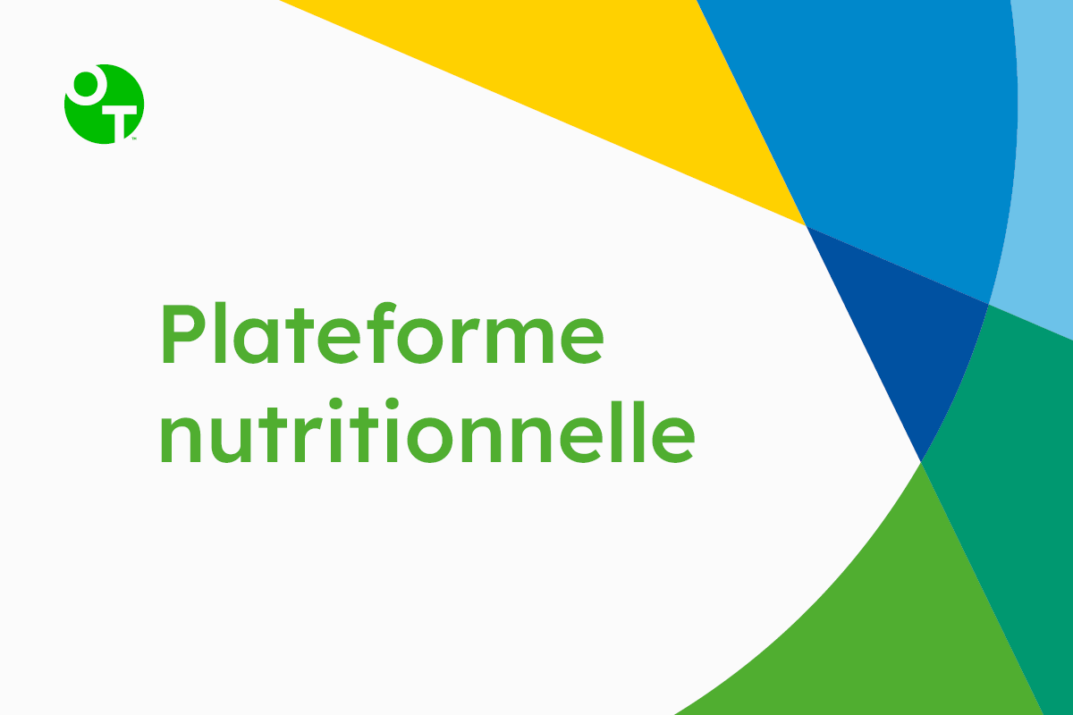 Graphisme de la plateforme nutritionnelle OneTouch.